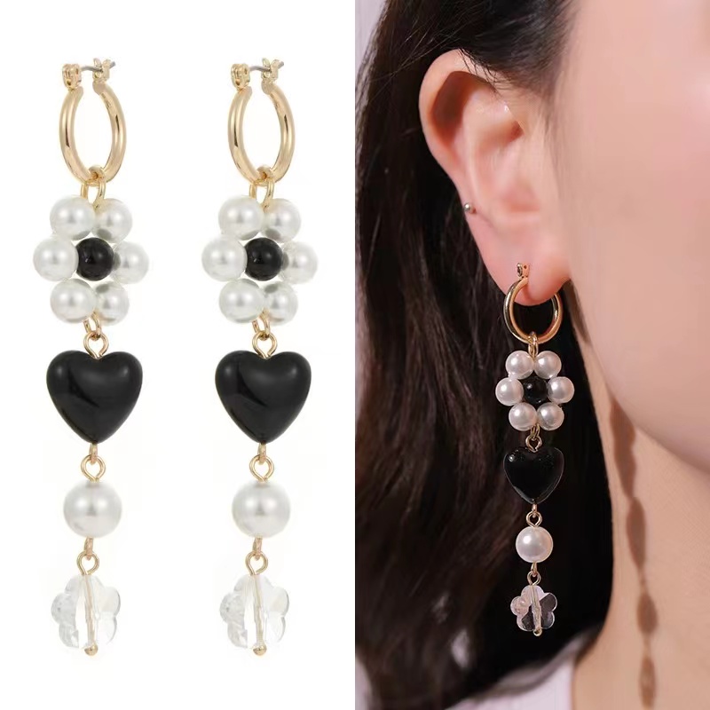 Cross-border Instagram fashion love earrings drop earrings